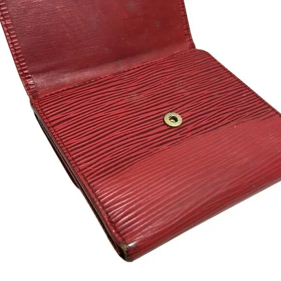 Louis Vuitton Hook Wallet Epi Porte Monnaie Billets Cult Cles Castilian Red